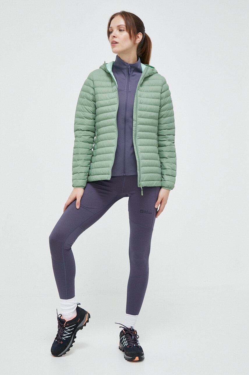 Αθλητικό κολάν Jack Wolfskin Berntal Tights χρώμα: μοβ φωτογραφία