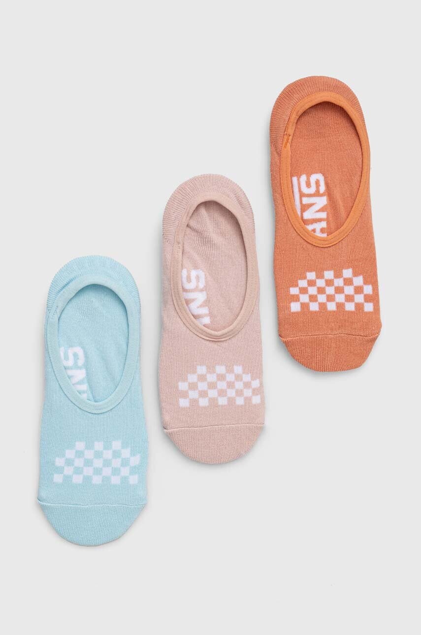 Ponožky Vans 3-pack dámské, VN0A48HJG5O1-BLUE - modrá -  74 % Bavlna