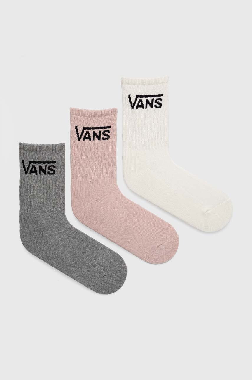 

Шкарпетки Vans 3-pack жіночі колір рожевий