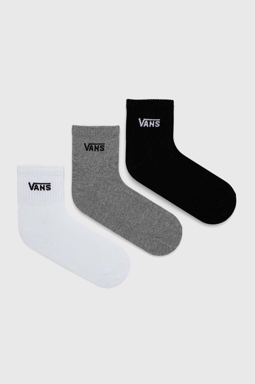 Ponožky Vans 3-pack dámské, černá barva - černá -  69 % Bavlna