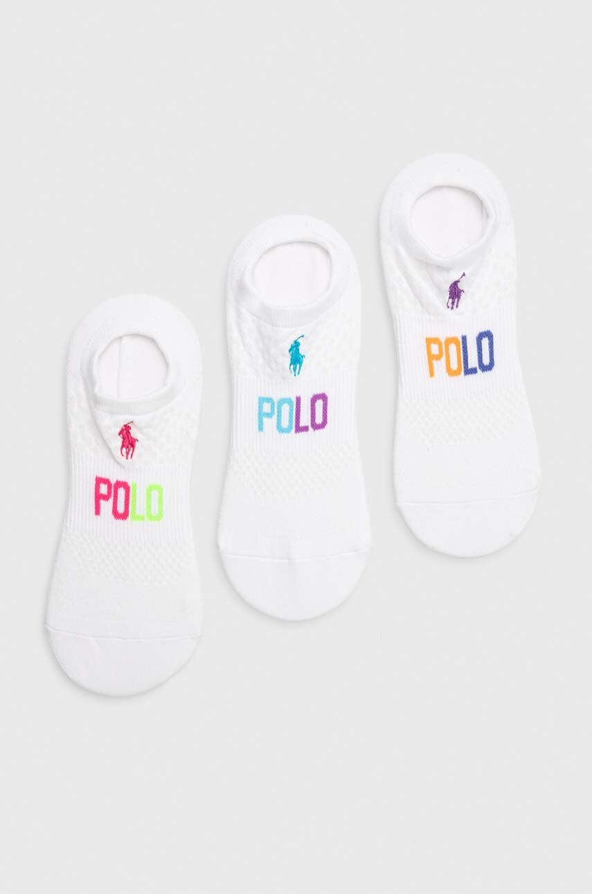 

Чорапи Polo Ralph Lauren (3 броя) в бяло, Бял
