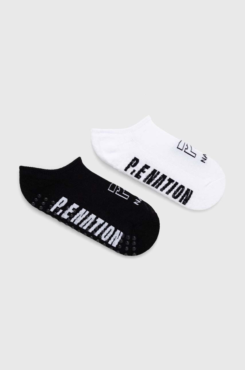 Ponožky P.E Nation 2-pack dámské, bílá barva - bílá - 77 % Bavlna