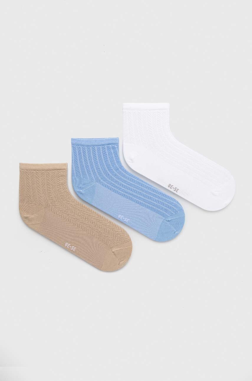 

Шкарпетки Tommy Hilfiger 3-pack жіночі колір білий