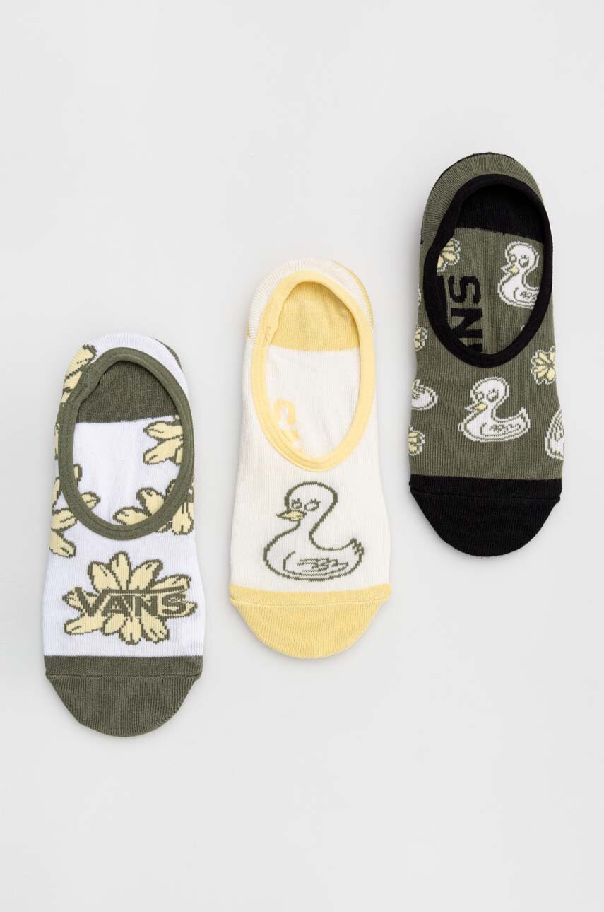 

Шкарпетки Vans 3-pack жіночі колір зелений