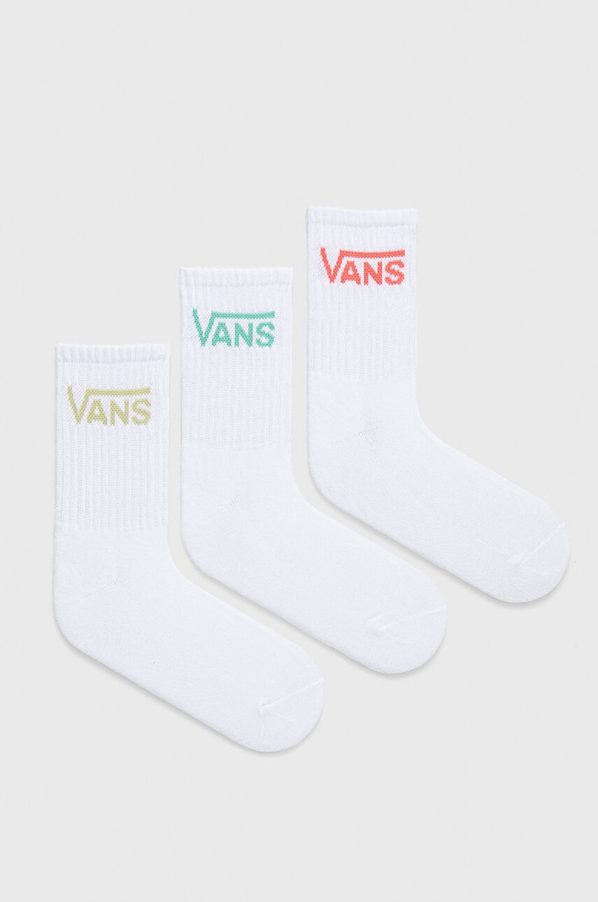 

Шкарпетки Vans 3-pack жіночі колір білий
