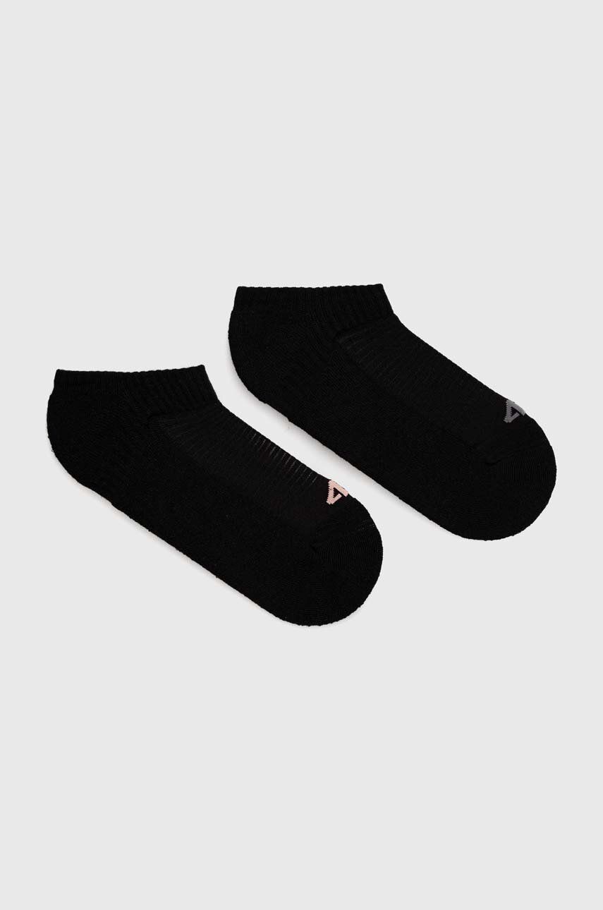 Ponožky 4F 2-pack dámské, černá barva - černá -  60 % Polyester