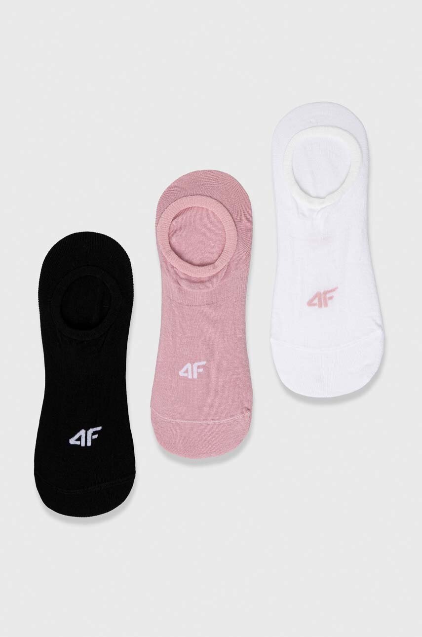 

Шкарпетки 4F 3-pack жіночі колір рожевий