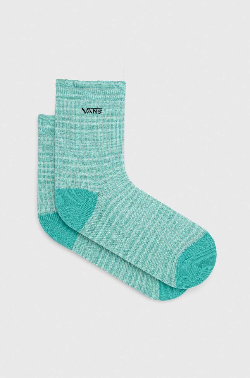 Ponožky Vans dámské, tyrkysová barva - tyrkysová -  77 % Bavlna