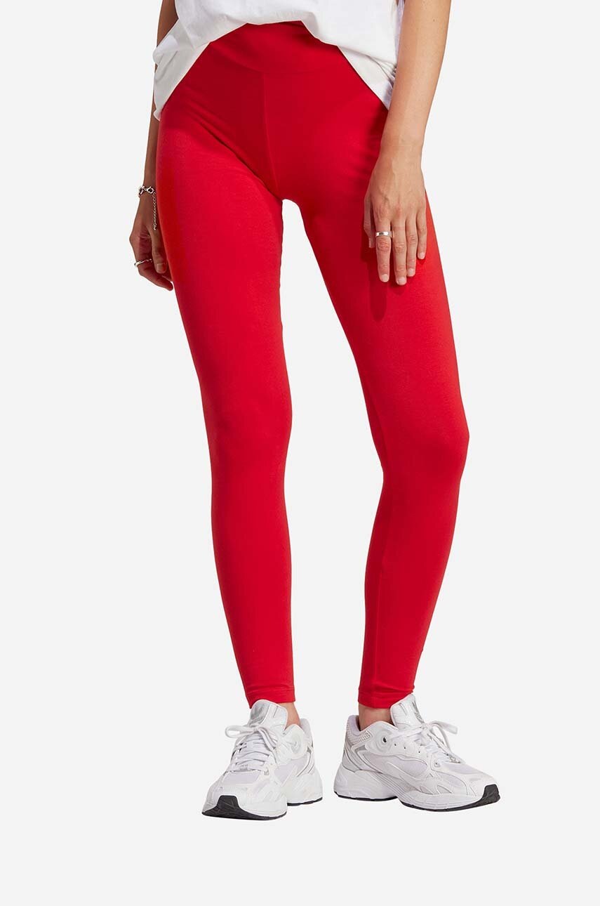 

Клин adidas Originals в червено с изчистен дизайн, Червен