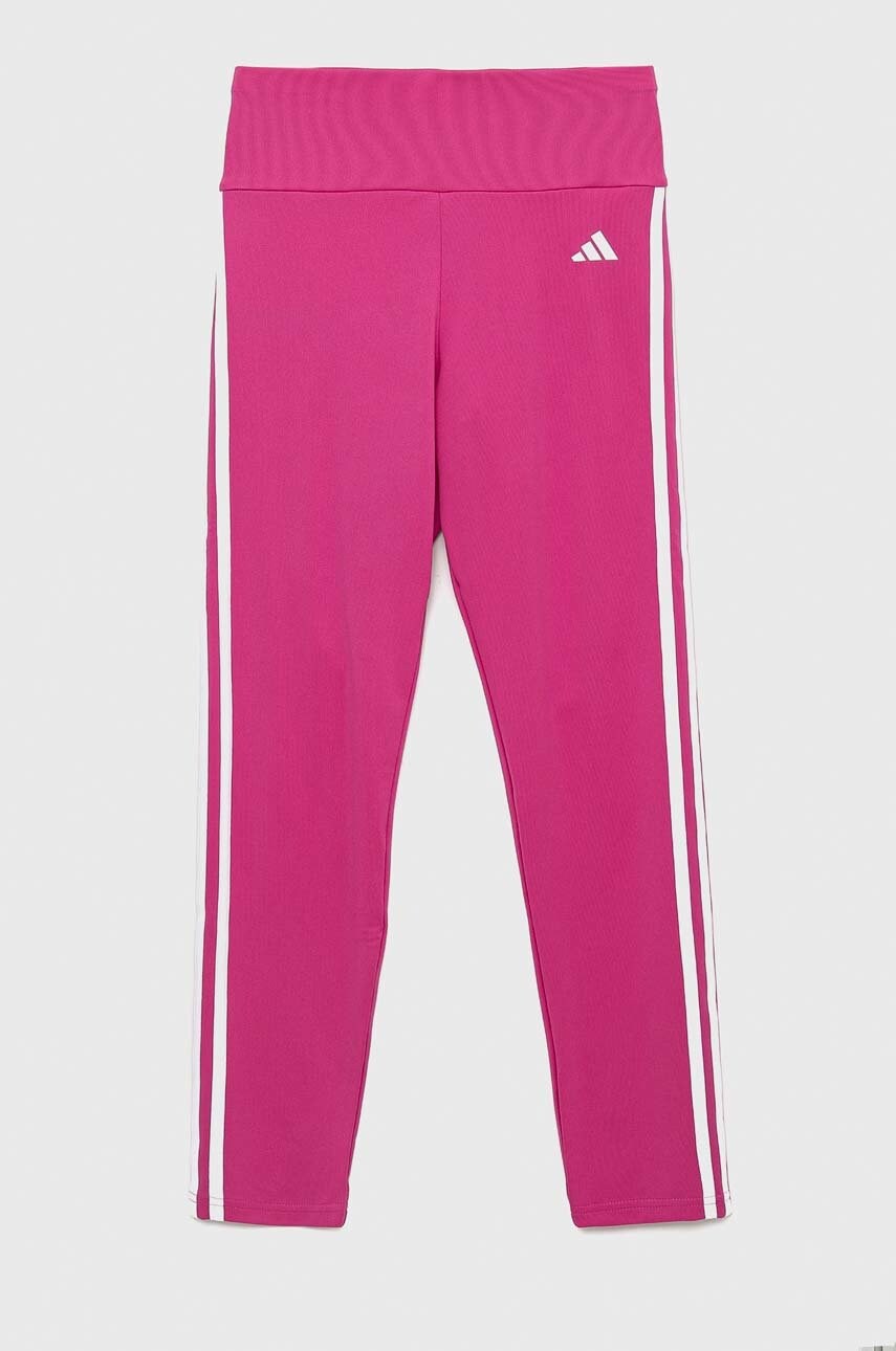 

Леггинсы adidas G TR-ES 3S цвет розовый однотонные