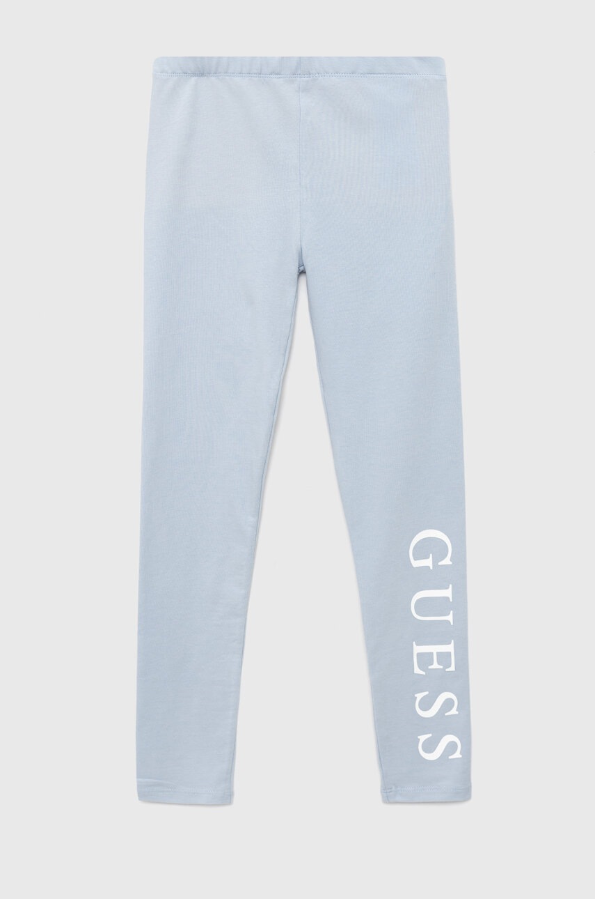 

Детски клин Guess в синьо с принт, Син