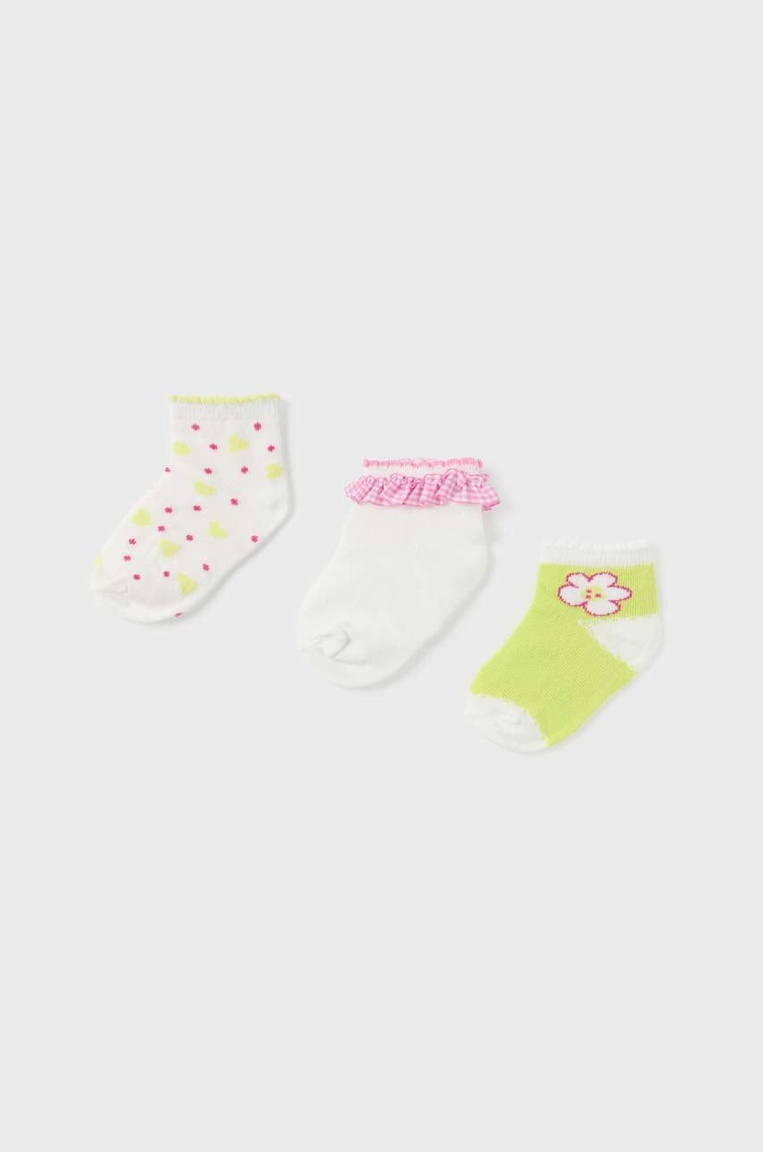 Mayoral sosete bebe 3-pack culoarea verde