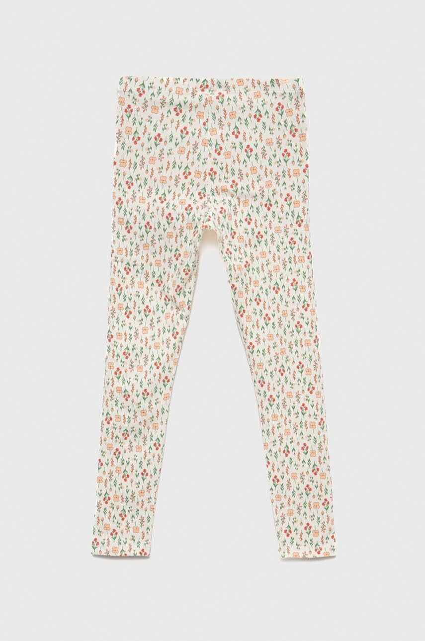 Детские леггинсы United Colors of Benetton цвет бежевый с узором