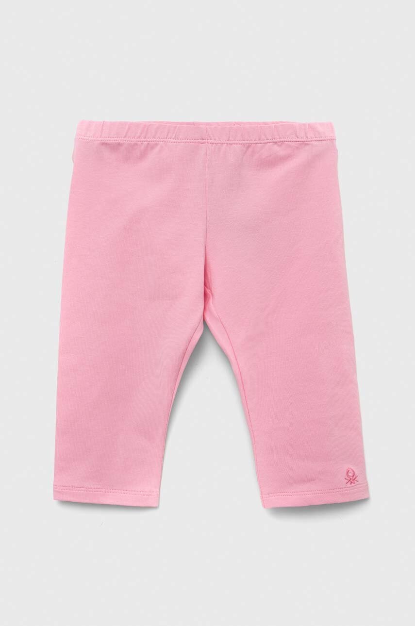 

Леггинсы United Colors of Benetton цвет розовый однотонные