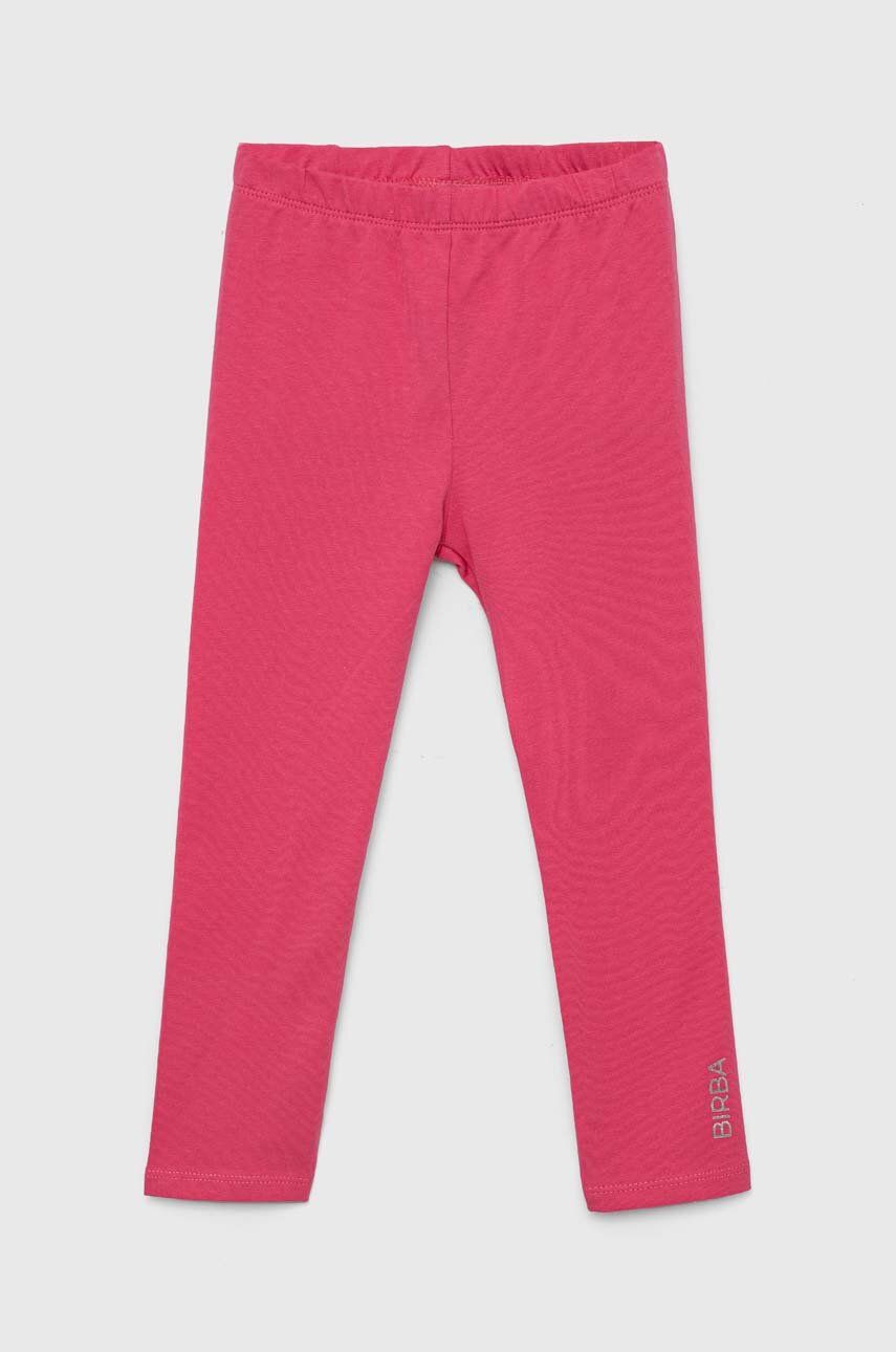 Birba&Trybeyond leggins bebe culoarea roz, neted