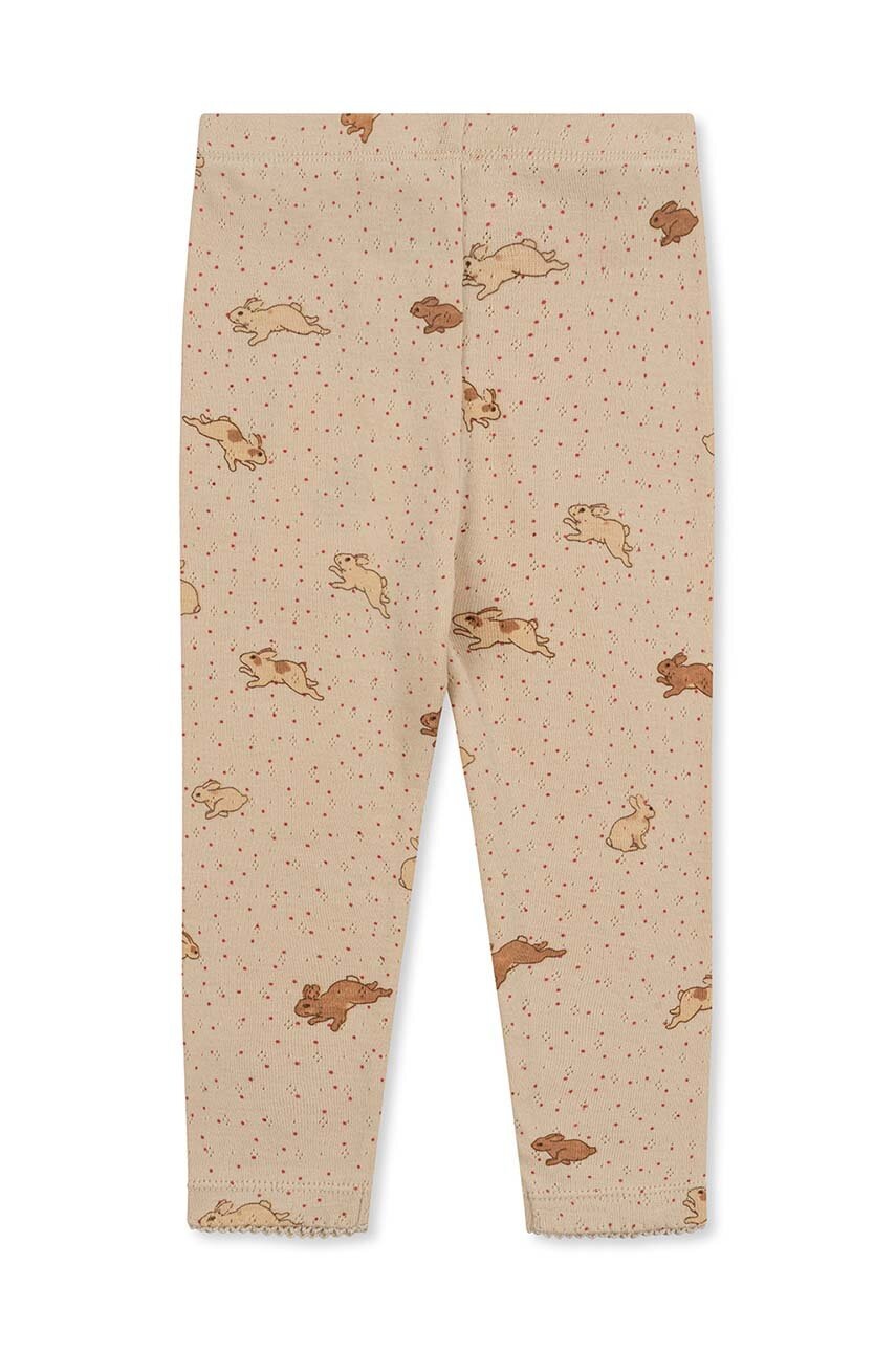 Дитячі бавовняні легінси Konges Sløjd колір помаранчевий візерунок Дитячі бавовняні легінси Konges Sløjd колір помаранчевий візерунок