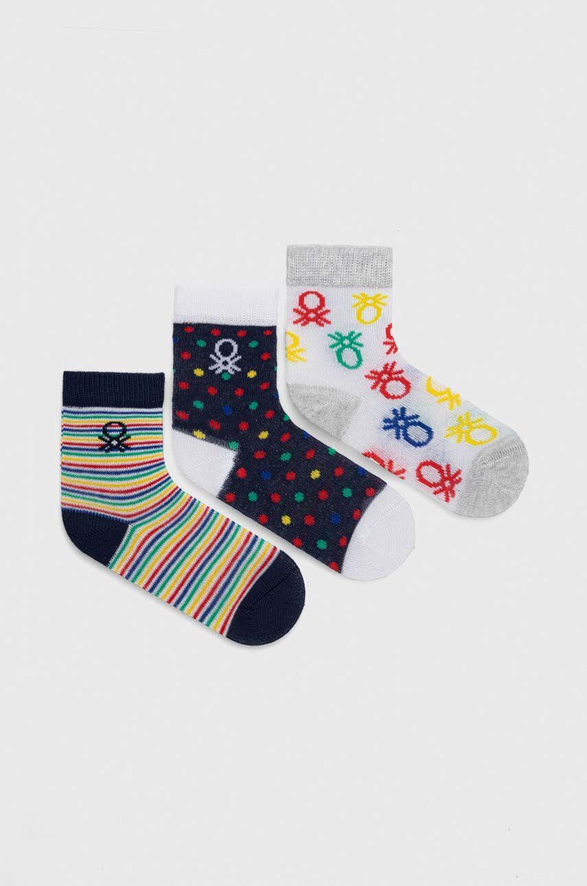 Kojenecké ponožky United Colors of Benetton 3-pack - vícebarevná -  71 % Bavlna