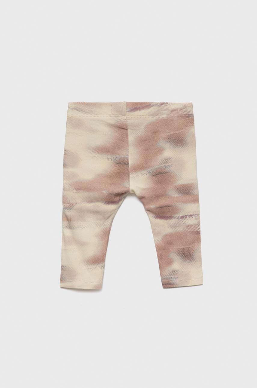 Легінси для немовлят Calvin Klein Jeans колір бежевий візерунок в Чернігові Легінси для немовлят Calvin Klein Jeans колір бежевий візерунок в Чернігові