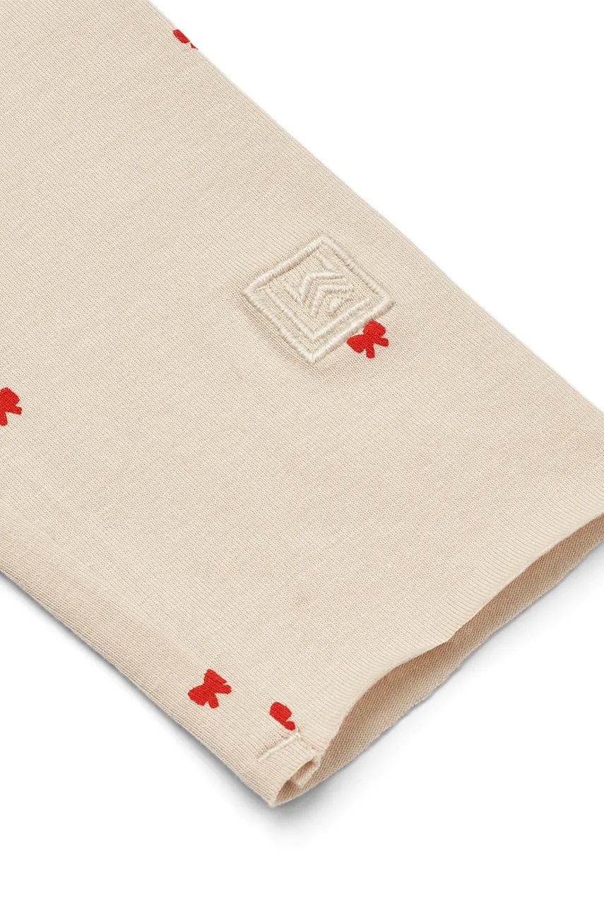 Детские леггинсы Liewood цвет бежевый с узором LW17205 Детские леггинсы Liewood цвет бежевый с узором LW17205