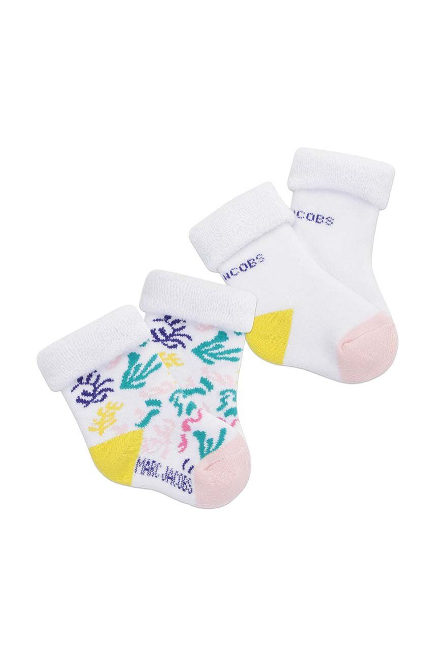 E-shop Dětské ponožky Marc Jacobs 2-pack růžová barva