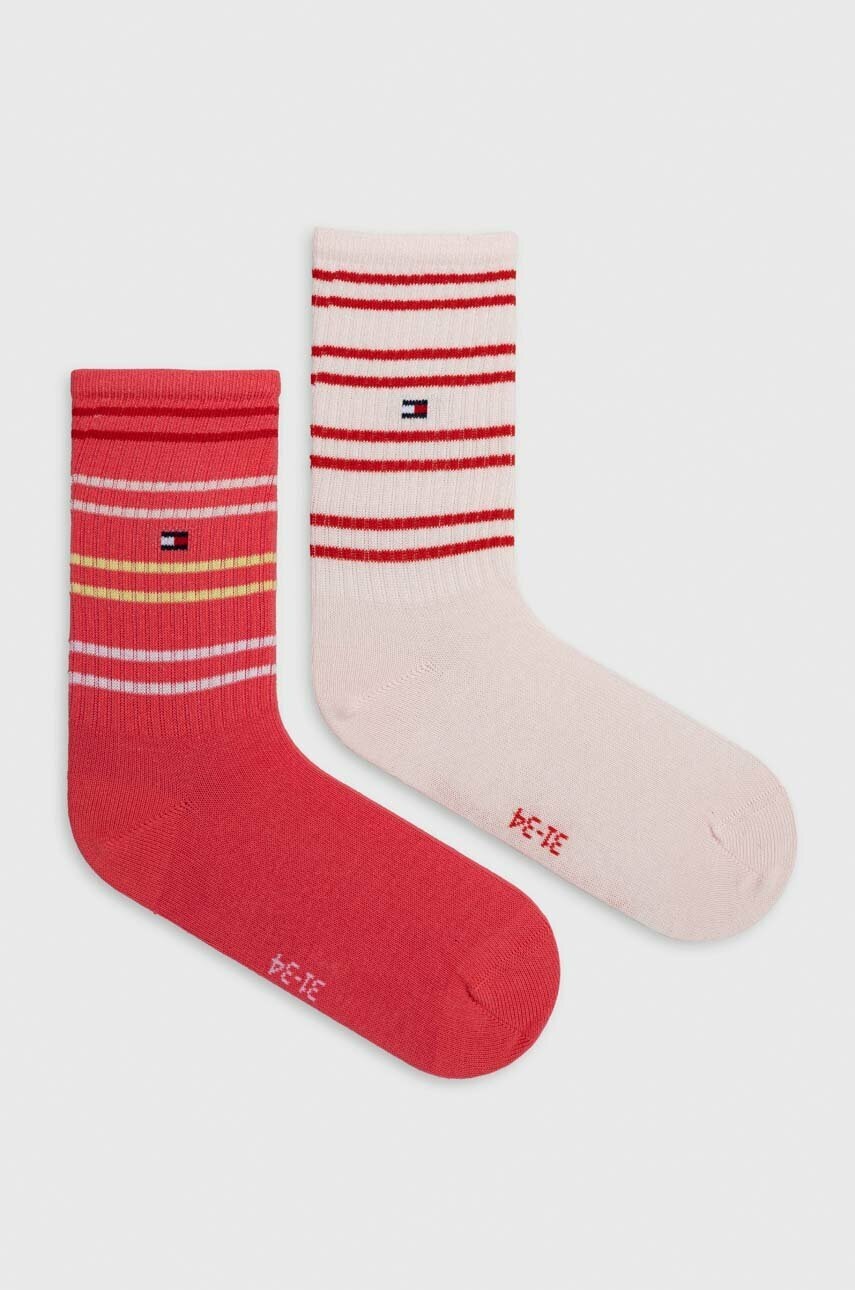 

Детские носки Tommy Hilfiger 2 шт цвет розовый