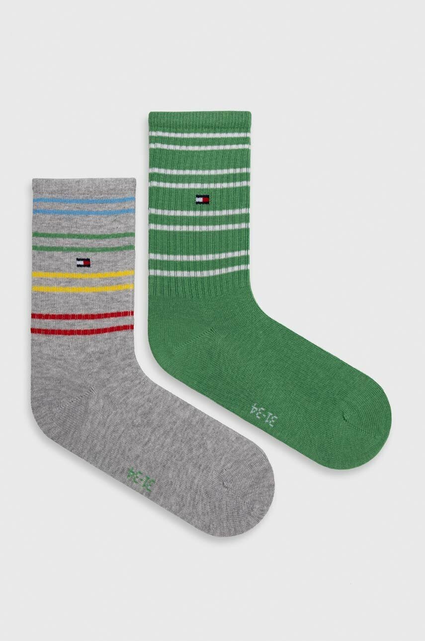

Дитячі шкарпетки Tommy Hilfiger 2-pack колір зелений