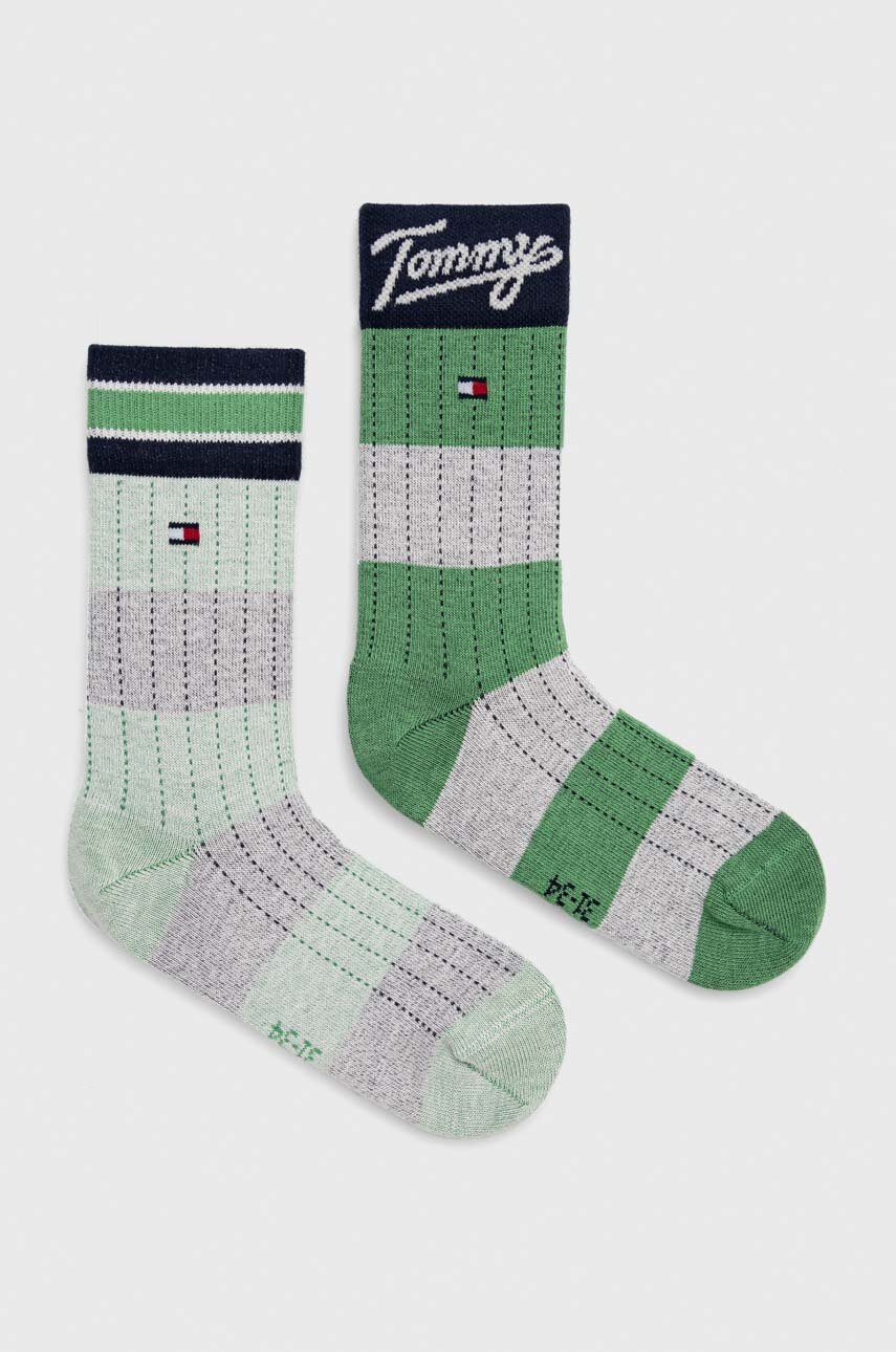 

Дитячі шкарпетки Tommy Hilfiger 2-pack колір зелений