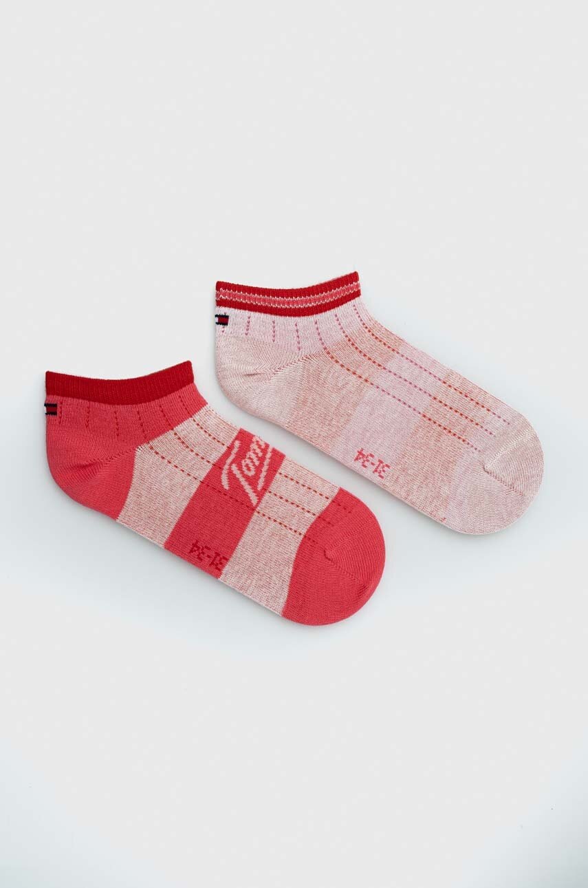 

Детски чорапи Tommy Hilfiger (2 броя) в розово, Розов