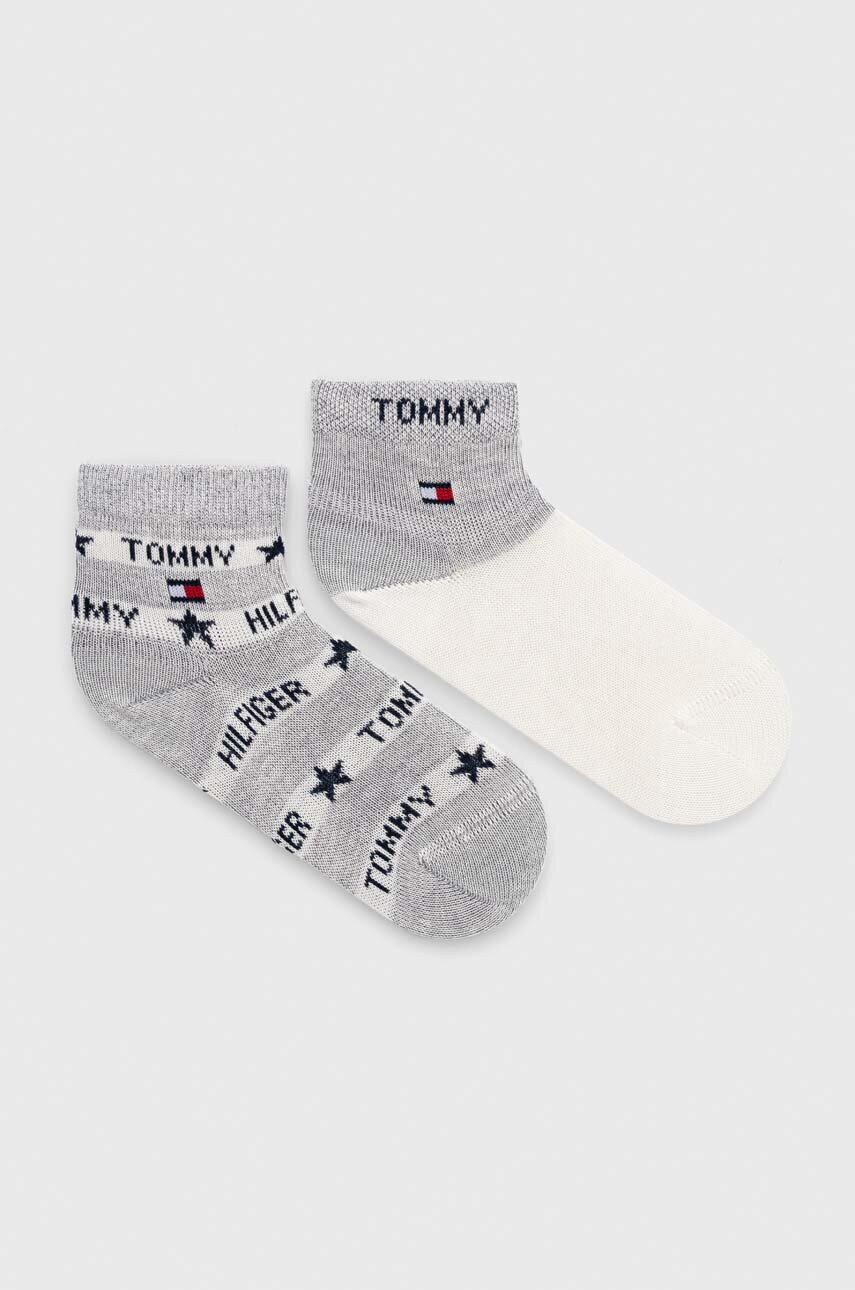 

Дитячі шкарпетки Tommy Hilfiger 2-pack колір сірий