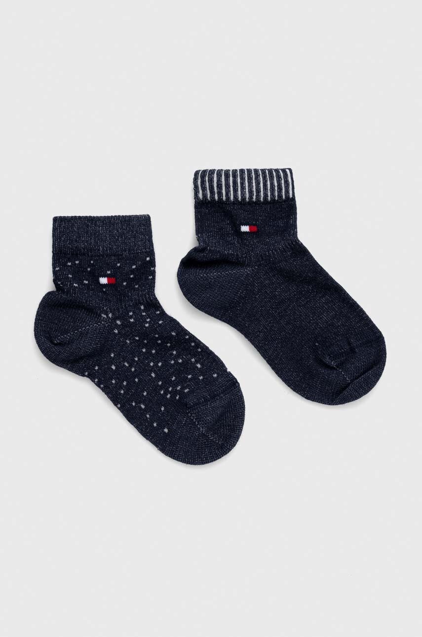 

Детски чорапи Tommy Hilfiger (2 броя) в тъмносиньо, Тъмносин