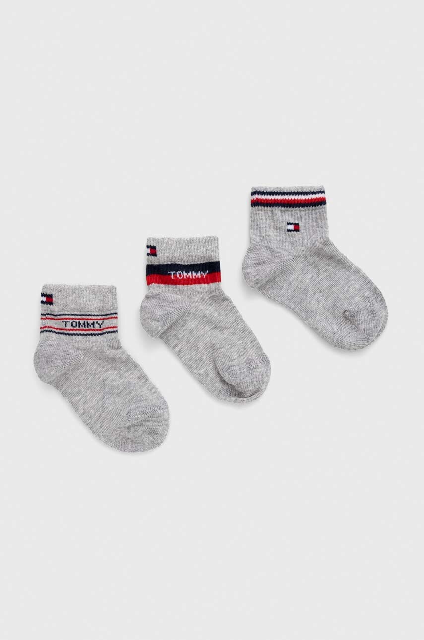 

Детские носки Tommy Hilfiger 3 шт цвет серый