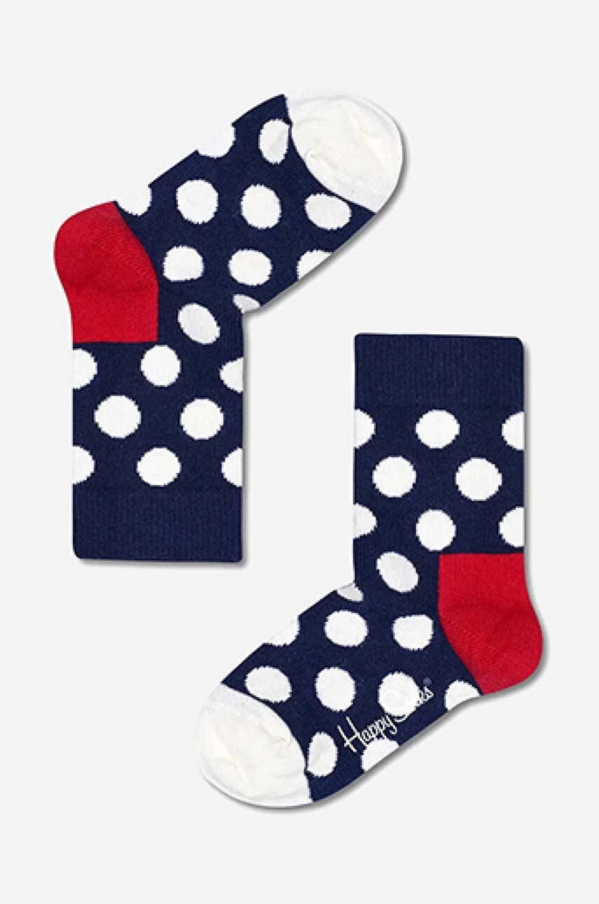 Happy Socks sosete copii Big Dot Sock culoarea albastru marin