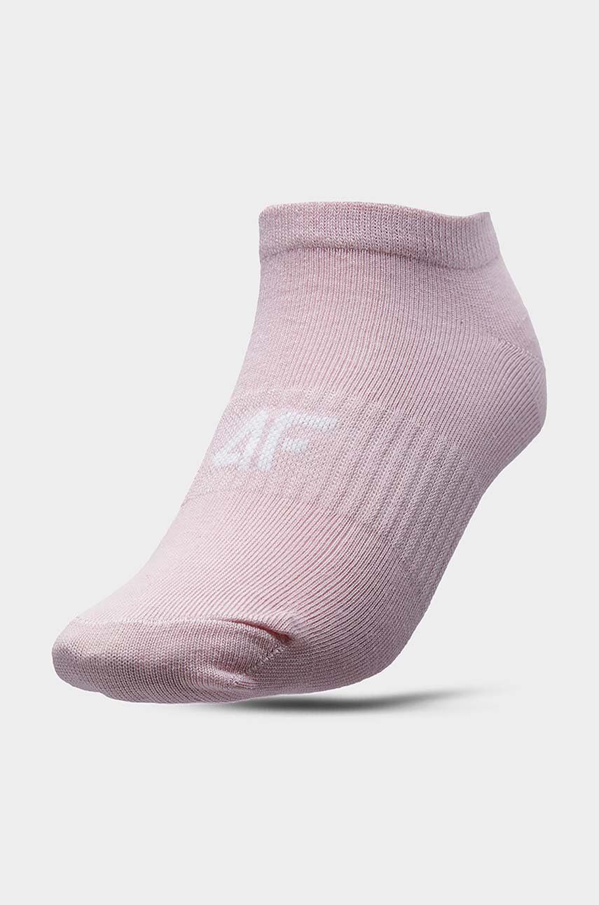 Dětské ponožky 4F 5-pack růžová barva - růžová -  69 % Bavlna