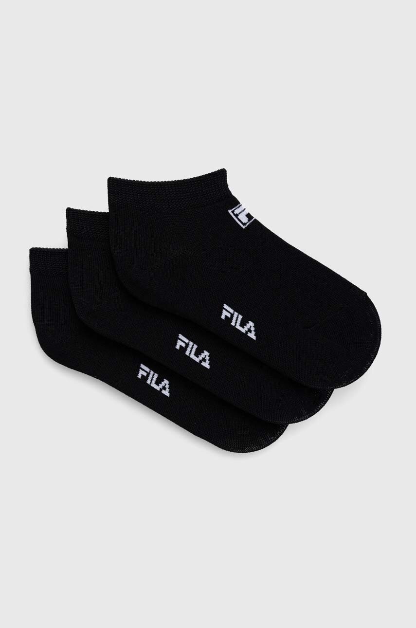 

Дитячі шкарпетки Fila 3-pack колір чорний