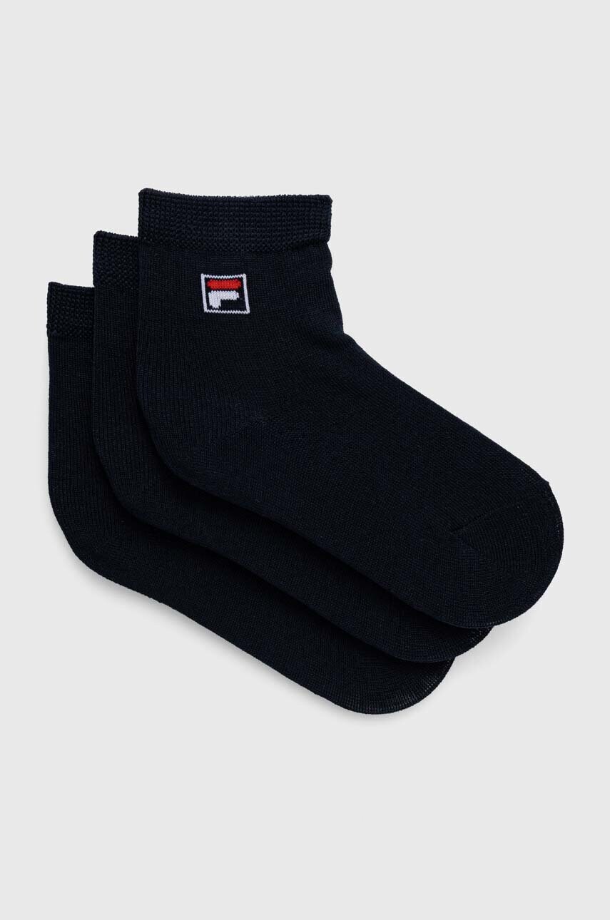 Levně Dětské ponožky Fila 3-pack tmavomodrá barva