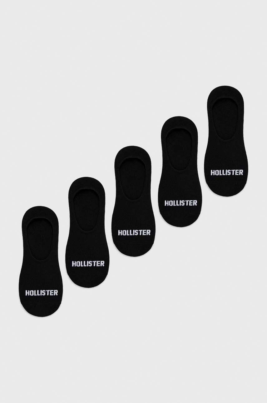 Ponožky Hollister Co. 5-pack pánské, černá barva - černá -  98 % Polyester