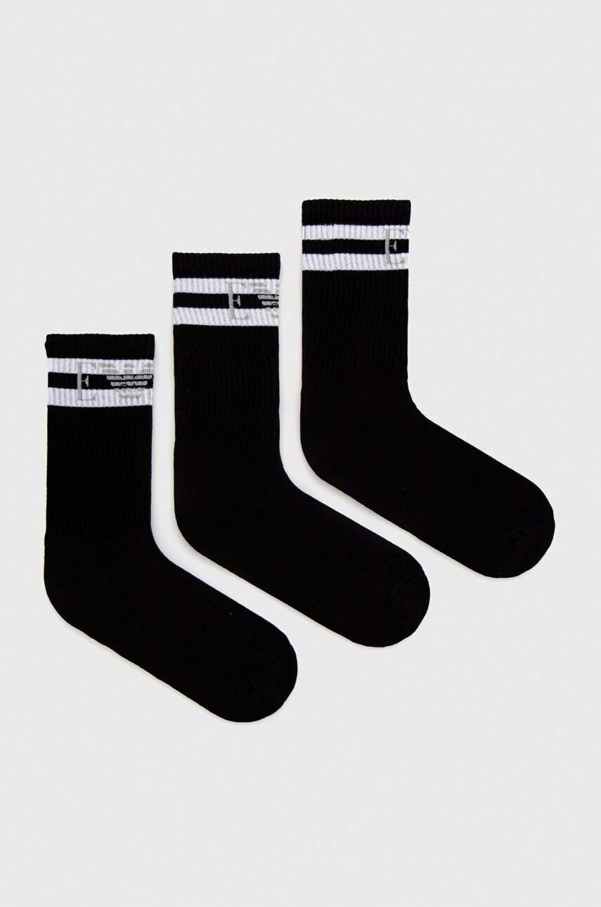 

Шкарпетки Emporio Armani Underwear 3-pack чоловічі колір чорний