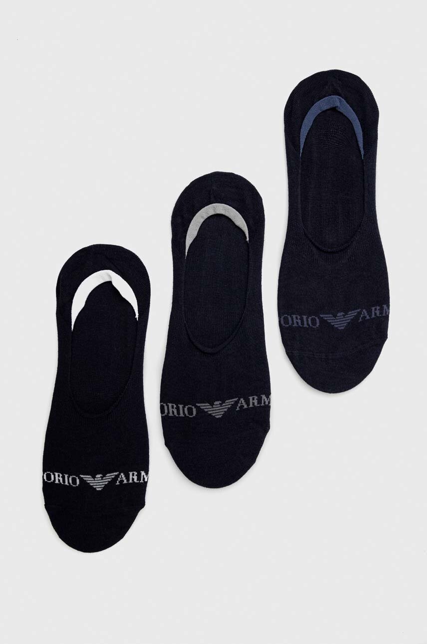 

Шкарпетки Emporio Armani Underwear 3-pack чоловічі колір синій