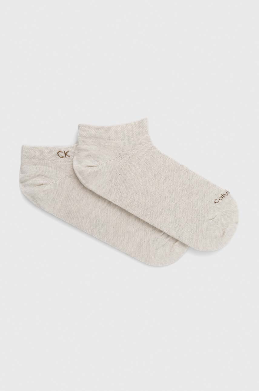 

Чорапи Calvin Klein (2 броя) в бежово, Бежов