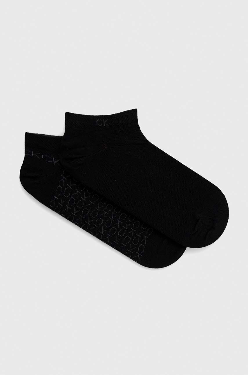 

Чорапи Calvin Klein (2 броя) в черно, Черен