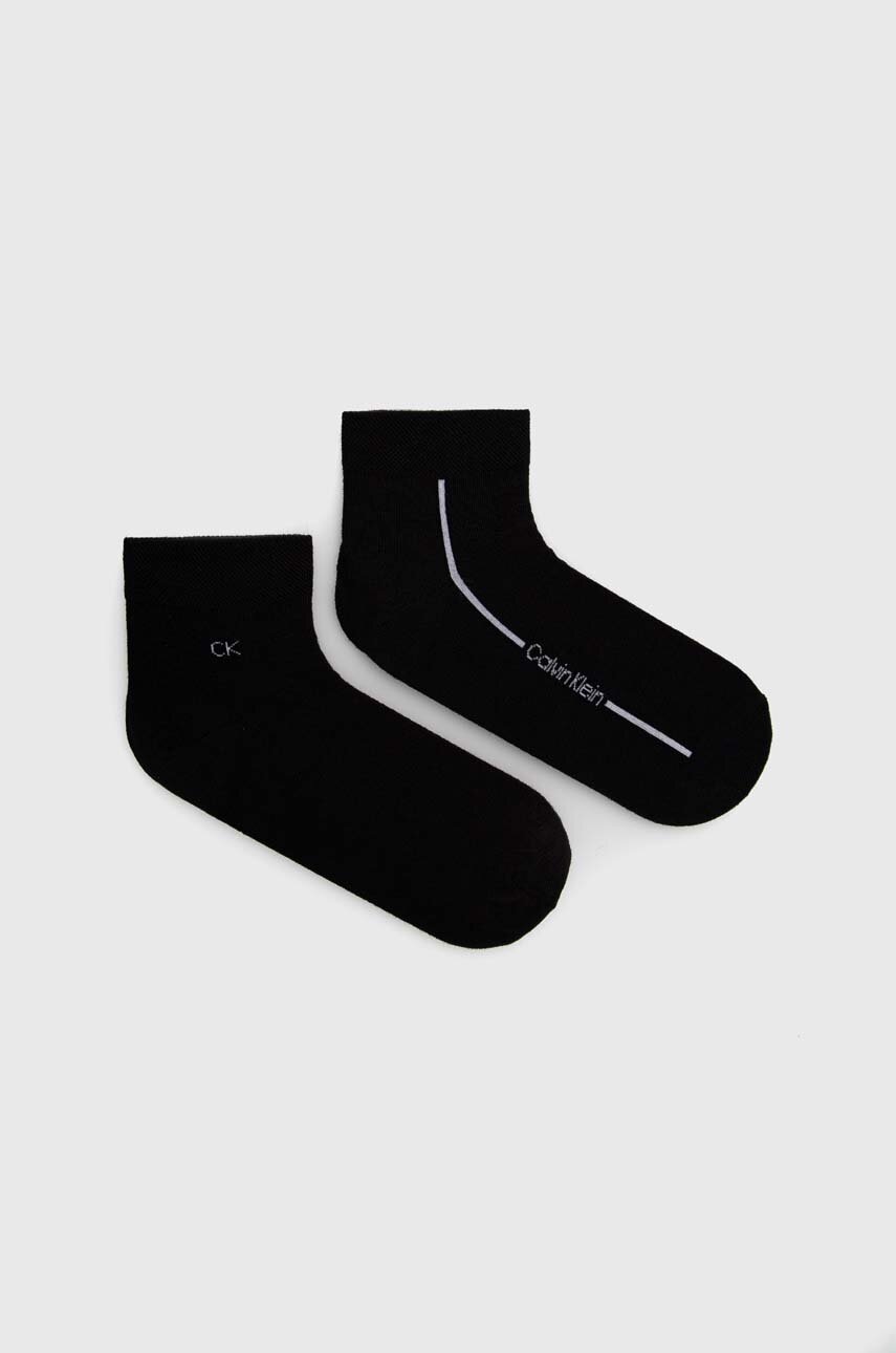 

Чорапи Calvin Klein (2 броя) в черно, Черен