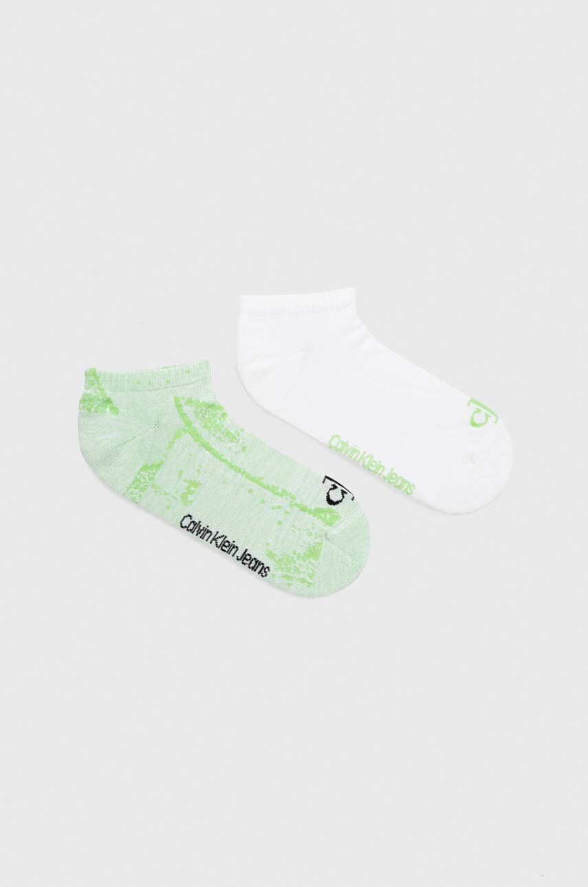 

Чорапи Calvin Klein (2 броя) в зелено, Зелен