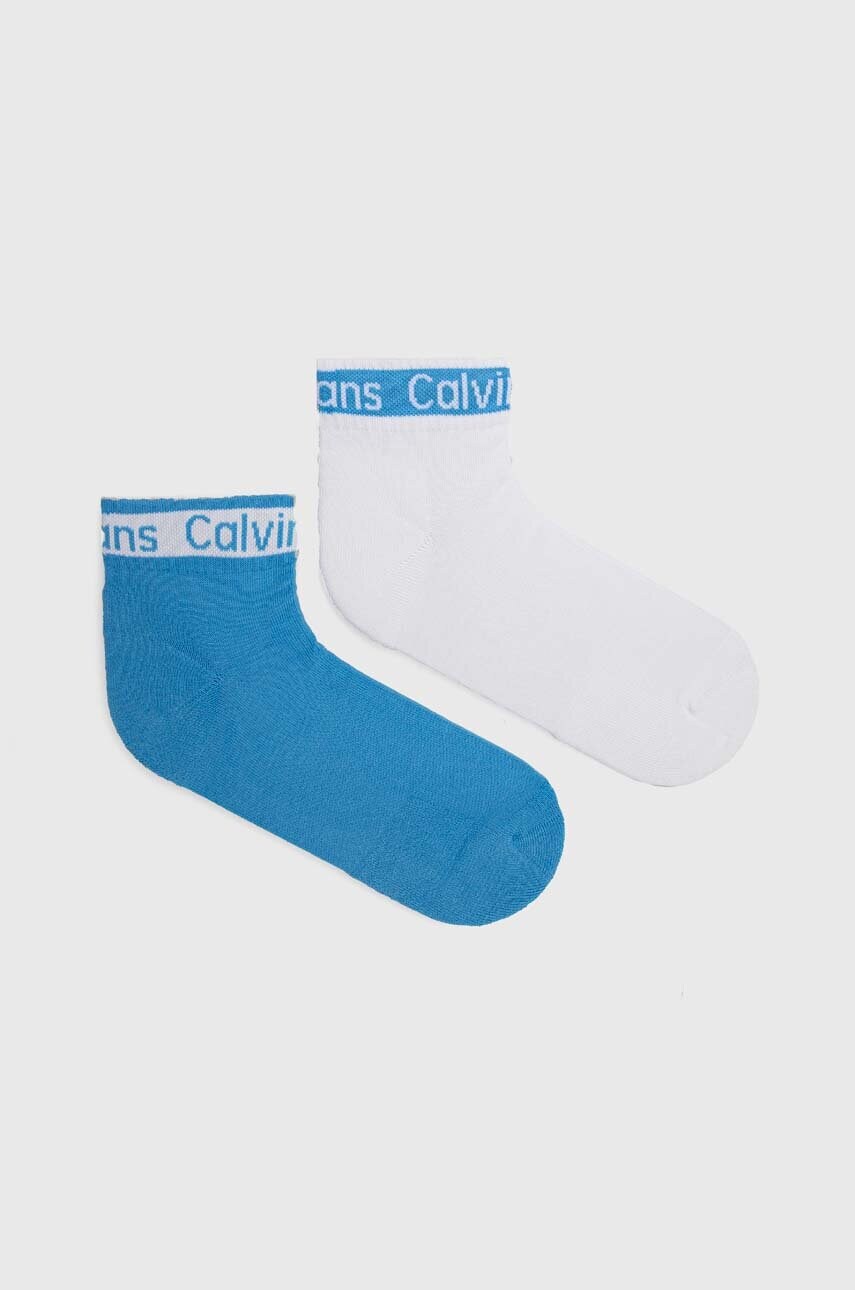 

Чорапи Calvin Klein (2 броя) в синьо, Син