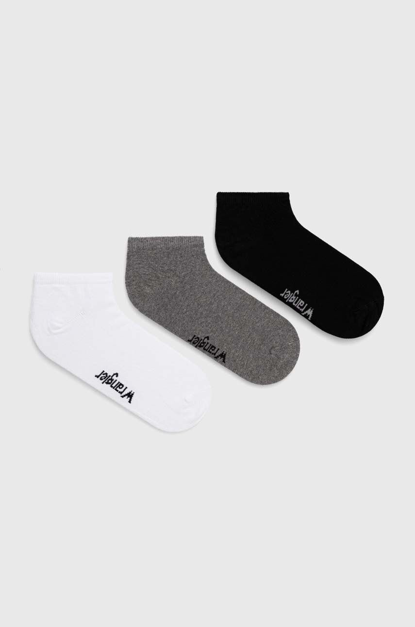 Ponožky Wrangler   3-pack pánské, černá barva - černá -  73 % Bavlna