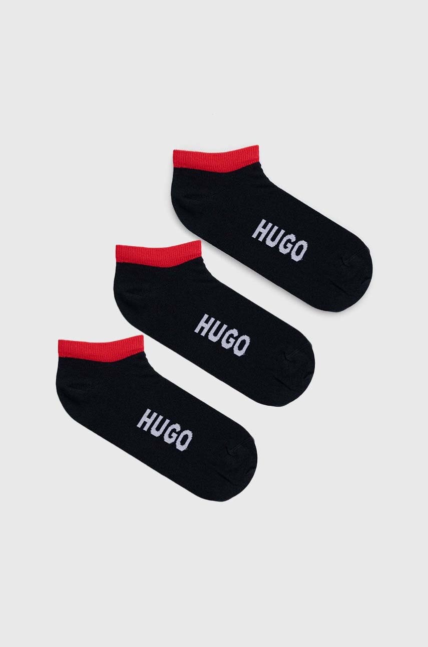 Hugo sosete 3-pack barbati, culoarea albastru marin