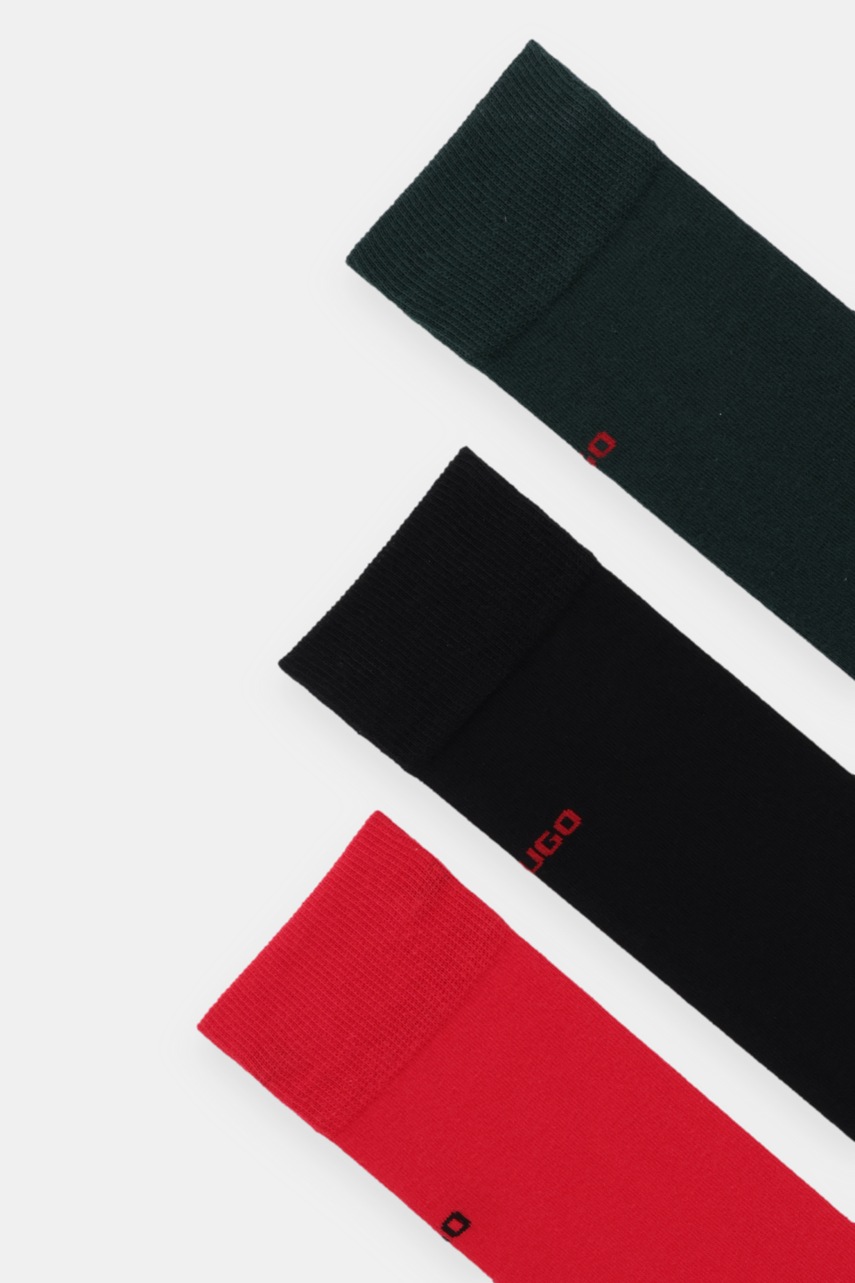 Носки HUGO 3 шт цвет чёрный Носки HUGO 3 шт цвет чёрный