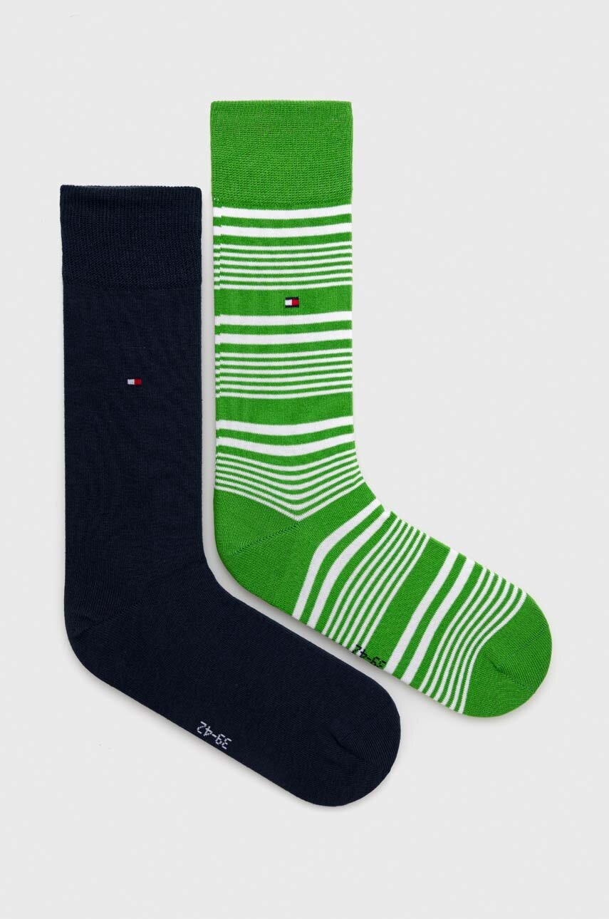 

Чорапи Tommy Hilfiger (2 броя) в зелено, Зелен