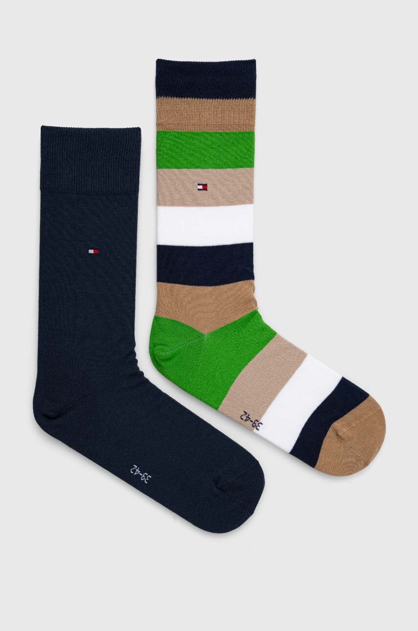 

Шкарпетки Tommy Hilfiger 2-pack чоловічі колір зелений
