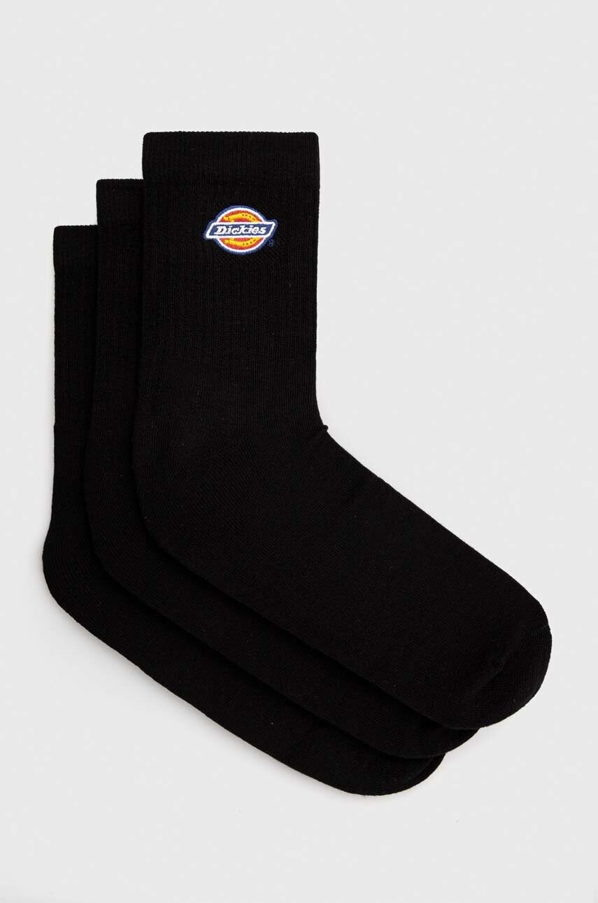 Levně Ponožky Dickies 3-pack pánské, černá barva, DK0A4Y9OBLK1-BLACK