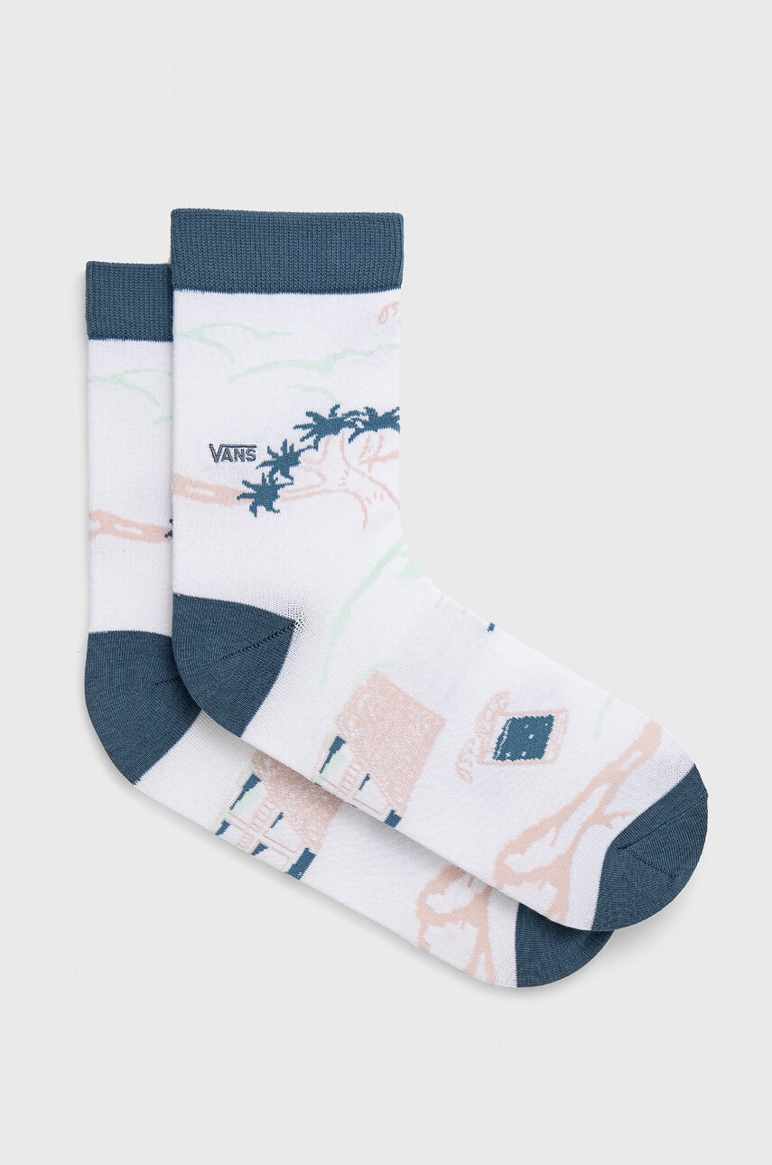 Vans sosete barbati, culoarea alb